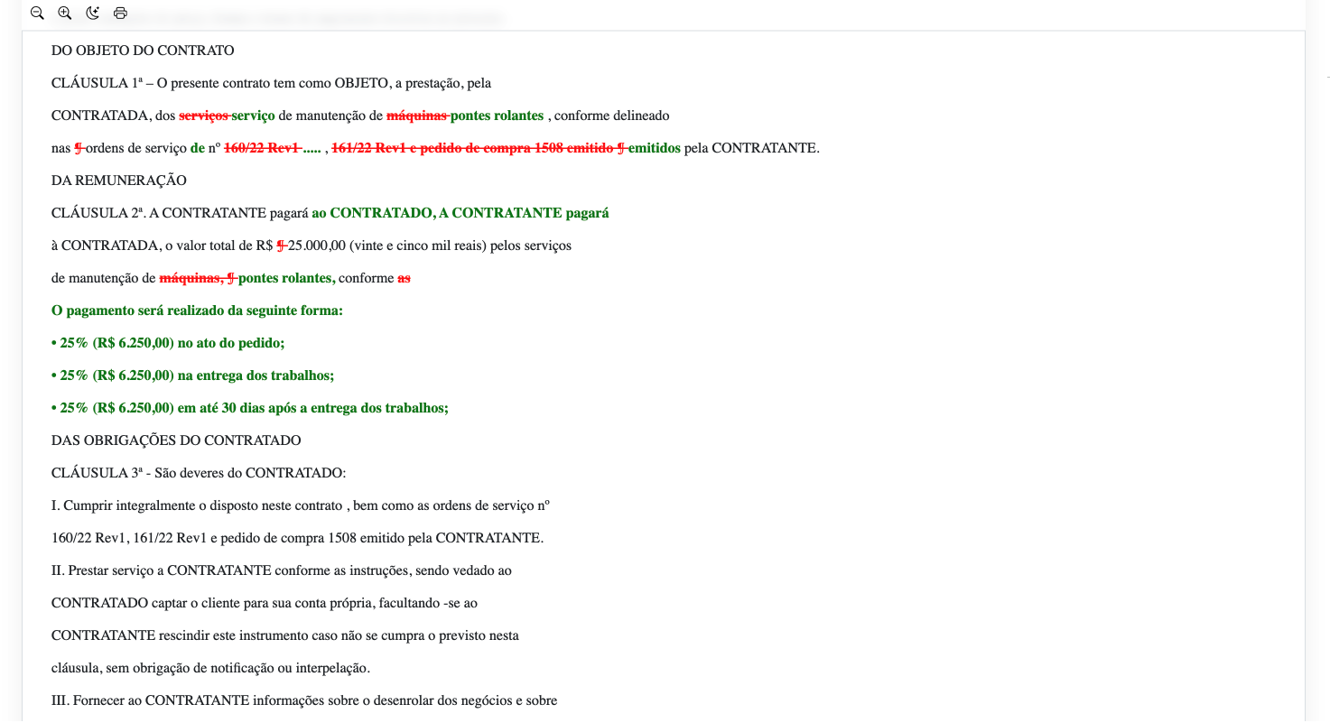 Tela principal do ContractFlow